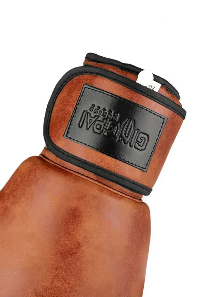 12oz Brown Leather Boxing Gloves