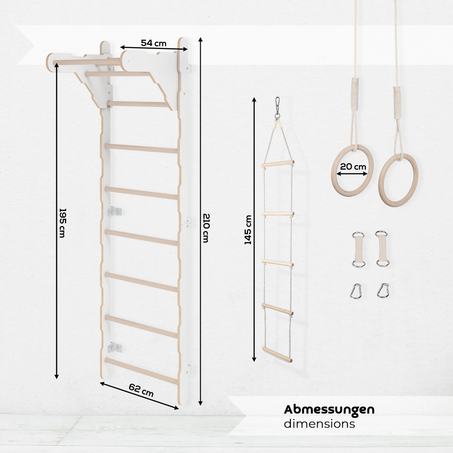Gymnastics Wall Bar - 82 Inches