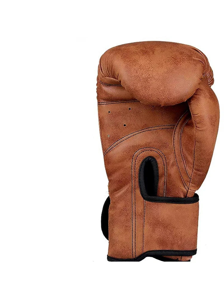 12oz Brown Leather Boxing Gloves