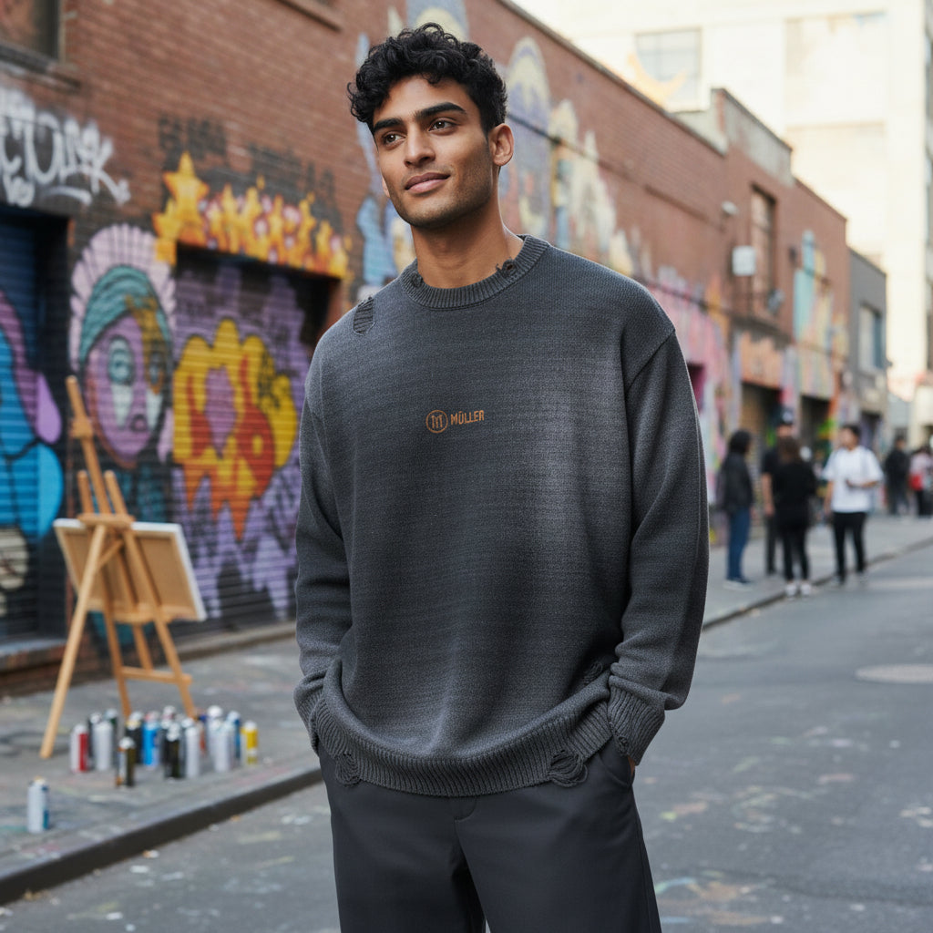 Müller Ripped Crewneck